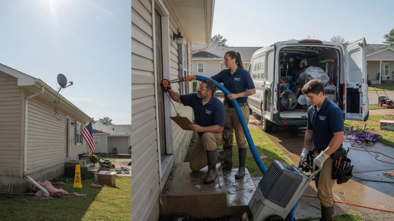 Ceiling Water Damage Restoration in Charles City, IA near me